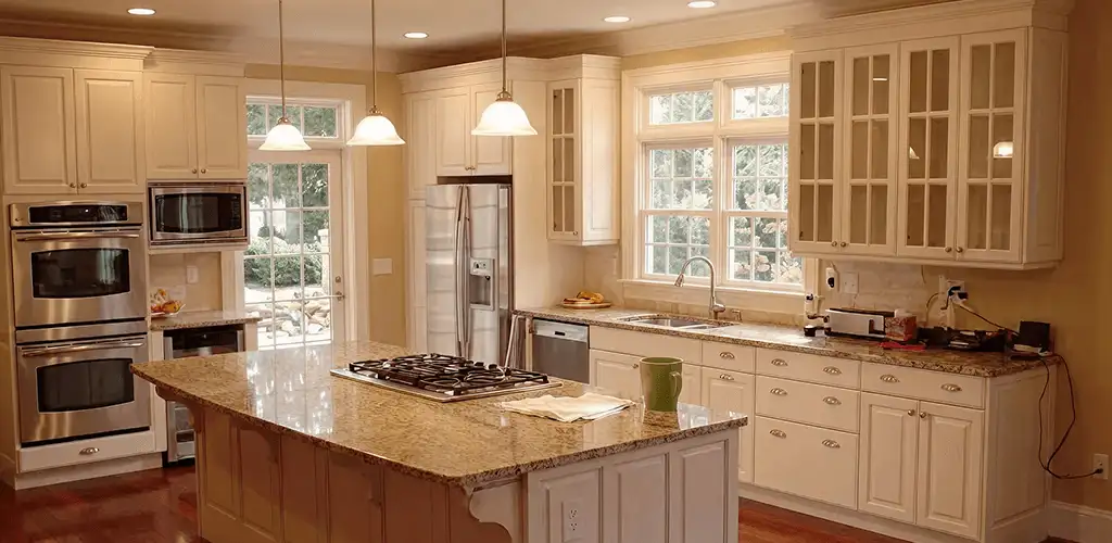Custom cabinet door installation and kitchen upgrade in Nashua, NH