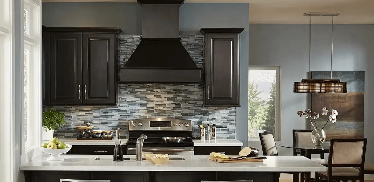 Kitchen cabinet painting and refinishing in a modern kitchen in Nashua, NH