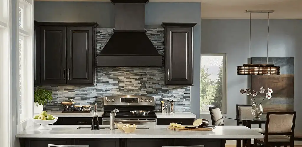 Kitchen cabinet painting and refinishing in a modern kitchen in Nashua, NH